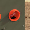 Vidaxl kip voerbak 2 pcs olijf groen 60,5 x 29 x 51 cm