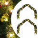 Vidaxl kerstkrans met 600 led 2 pcs groen pvc