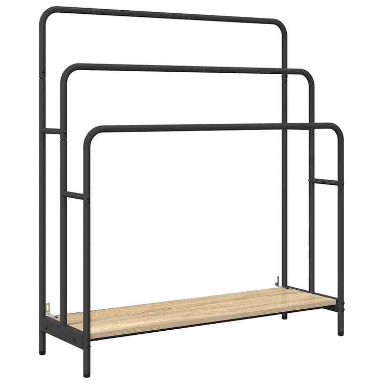 Vidaxl kledingrek sonoma eiken 90 x 30 x 100,5 cm bewerkt hout