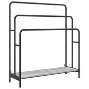 Vidaxl kledingrek grijs sonoma 90 x 30 x 100,5 cm bewerkt hout - afbeelding 2