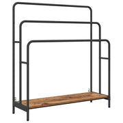 Vidaxl kledingrek met plank oudhout 90 x 30 x 100,5 cm bewerkt hout - afbeelding 2