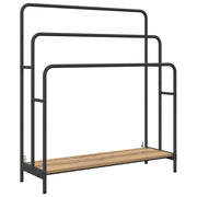Vidaxl kledingrek artisan eiken 90 x 30 x 100,5 cm bewerkt hout - afbeelding 2