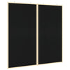 Vidaxl bulletinbord zwart 80 x 80 x 1.4 cm massief grenenhout
