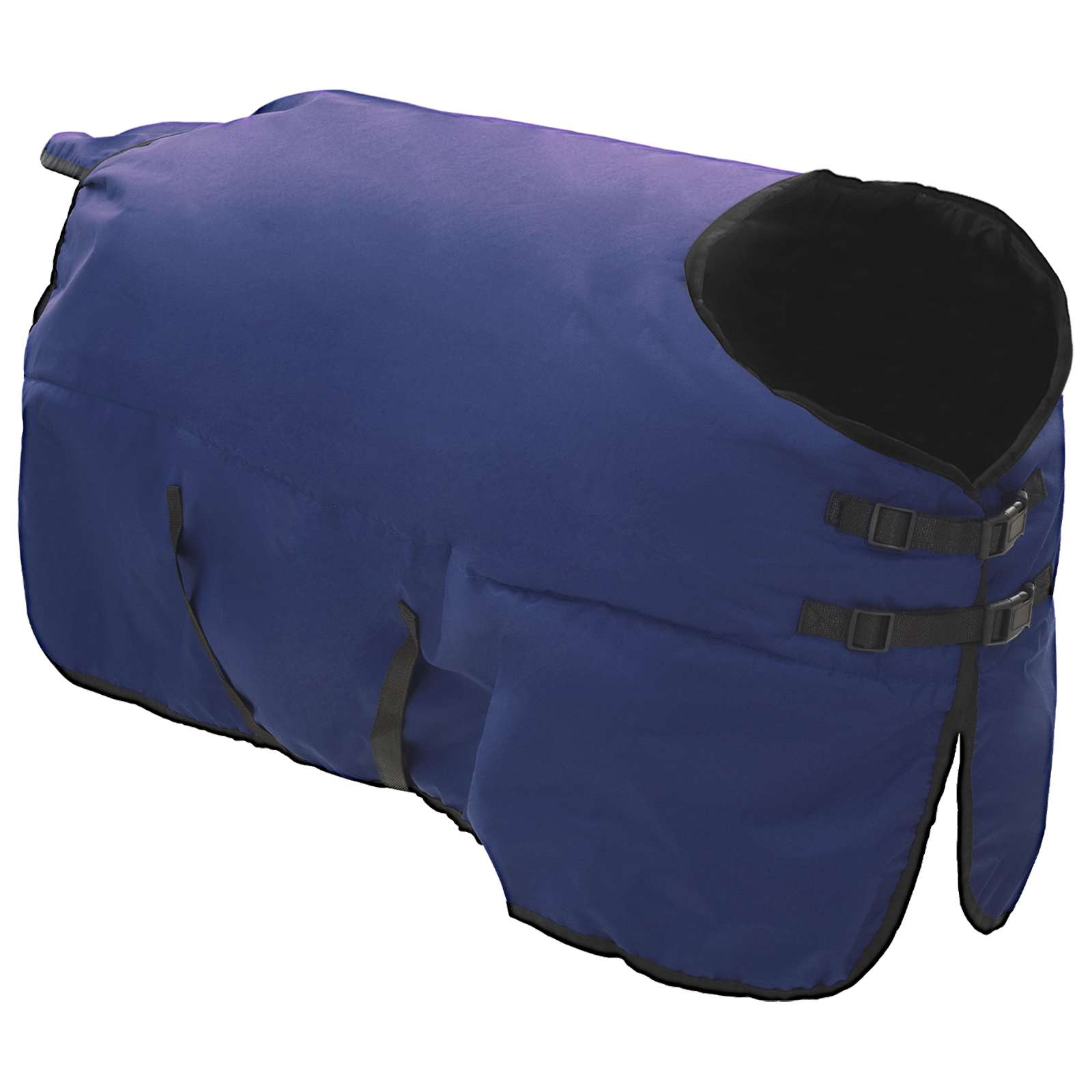 Vidaxl paardendeken donkergroen en zwart 155 cm polyester