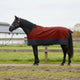 Vidaxl paardendeken bordeaux en zwart 145 cm polyester