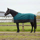Vidaxl paardendeken donkergroen en zwart 155 cm polyester