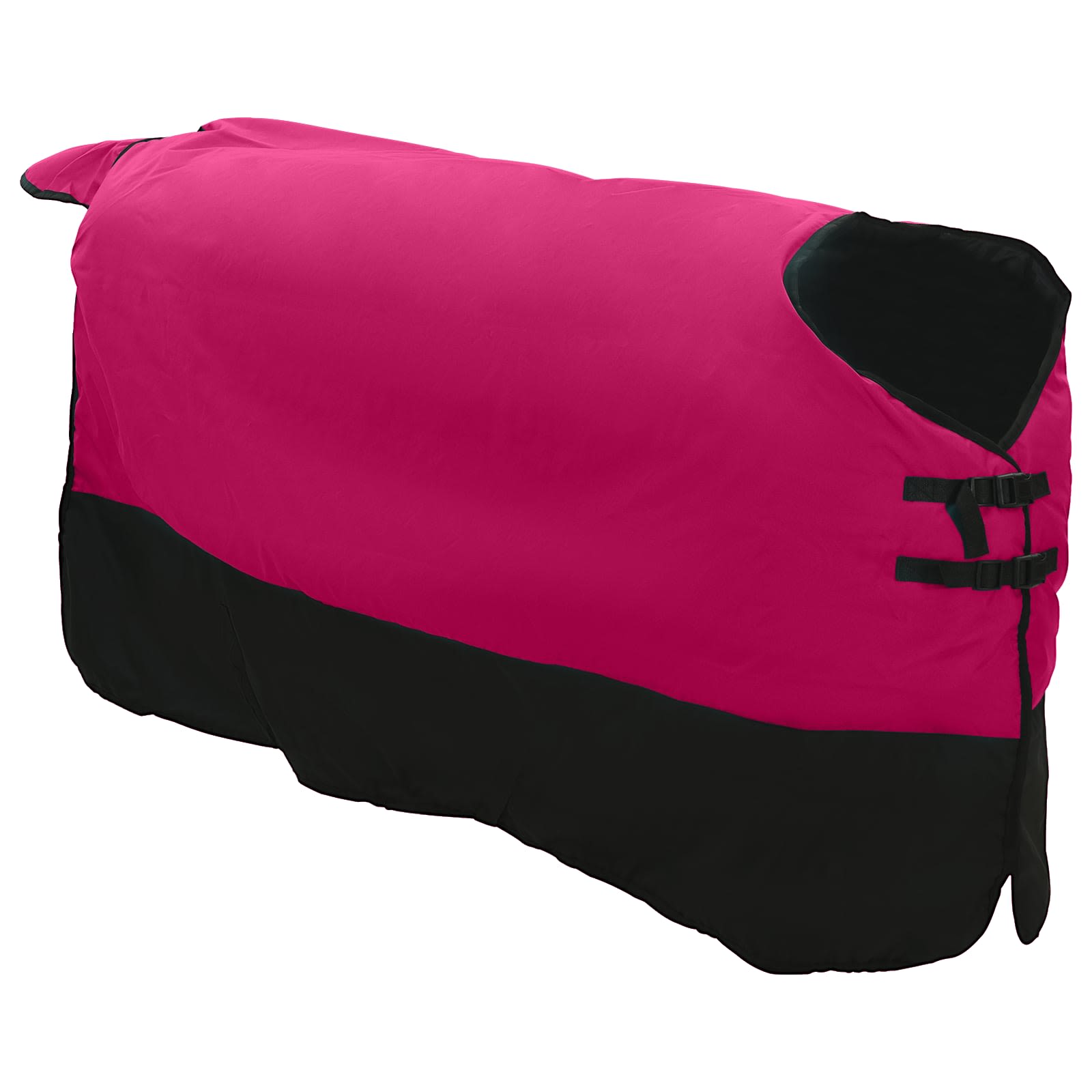 Vidaxl paardendeken roze en zwart 85 cm polyester