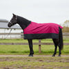 Vidaxl paardendeken roze en zwart 155 cm polyester