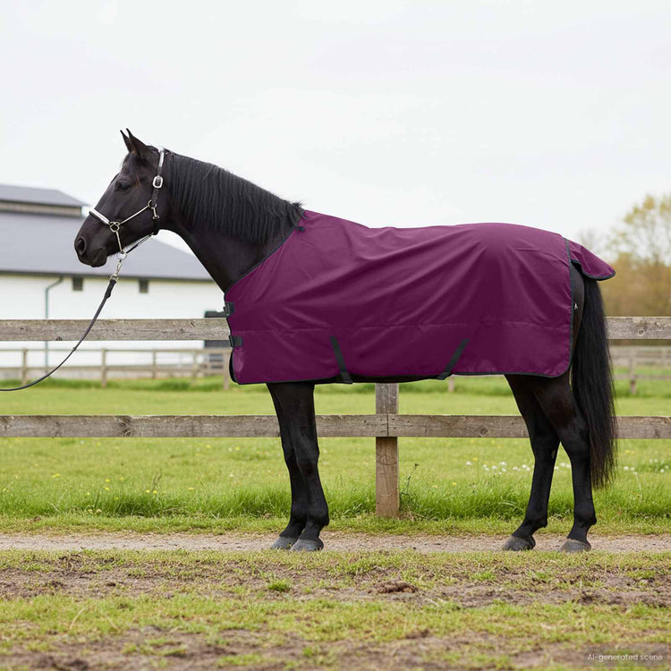 Vidaxl paardendeken volledig paars 135 cm polyester
