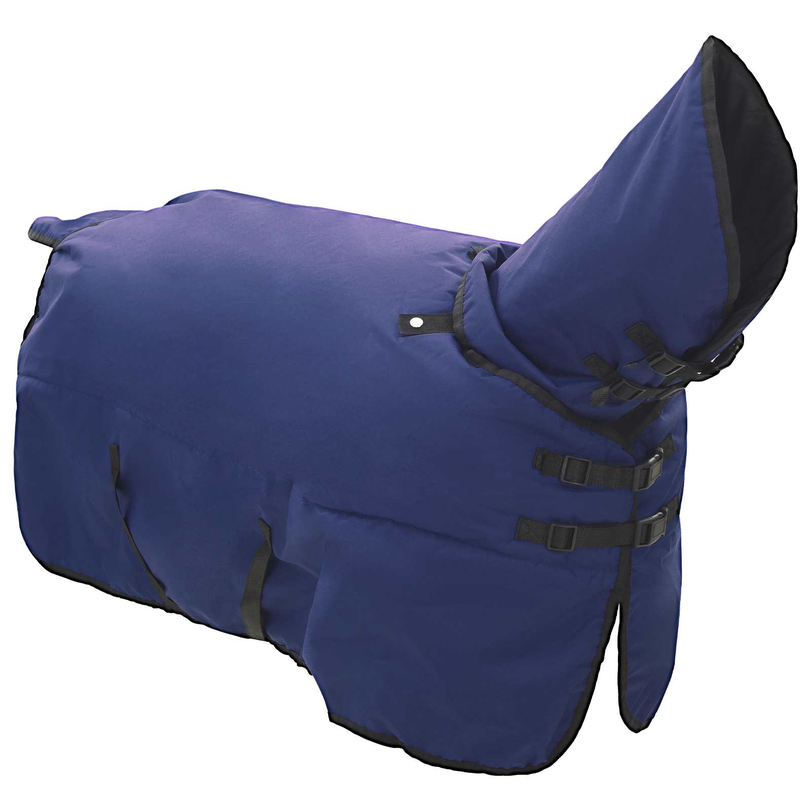 Vidaxl paardendeken donkergroen en zwart 165 cm polyester