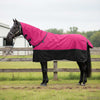 Vidaxl paardendeken roze en zwart 165 cm polyester