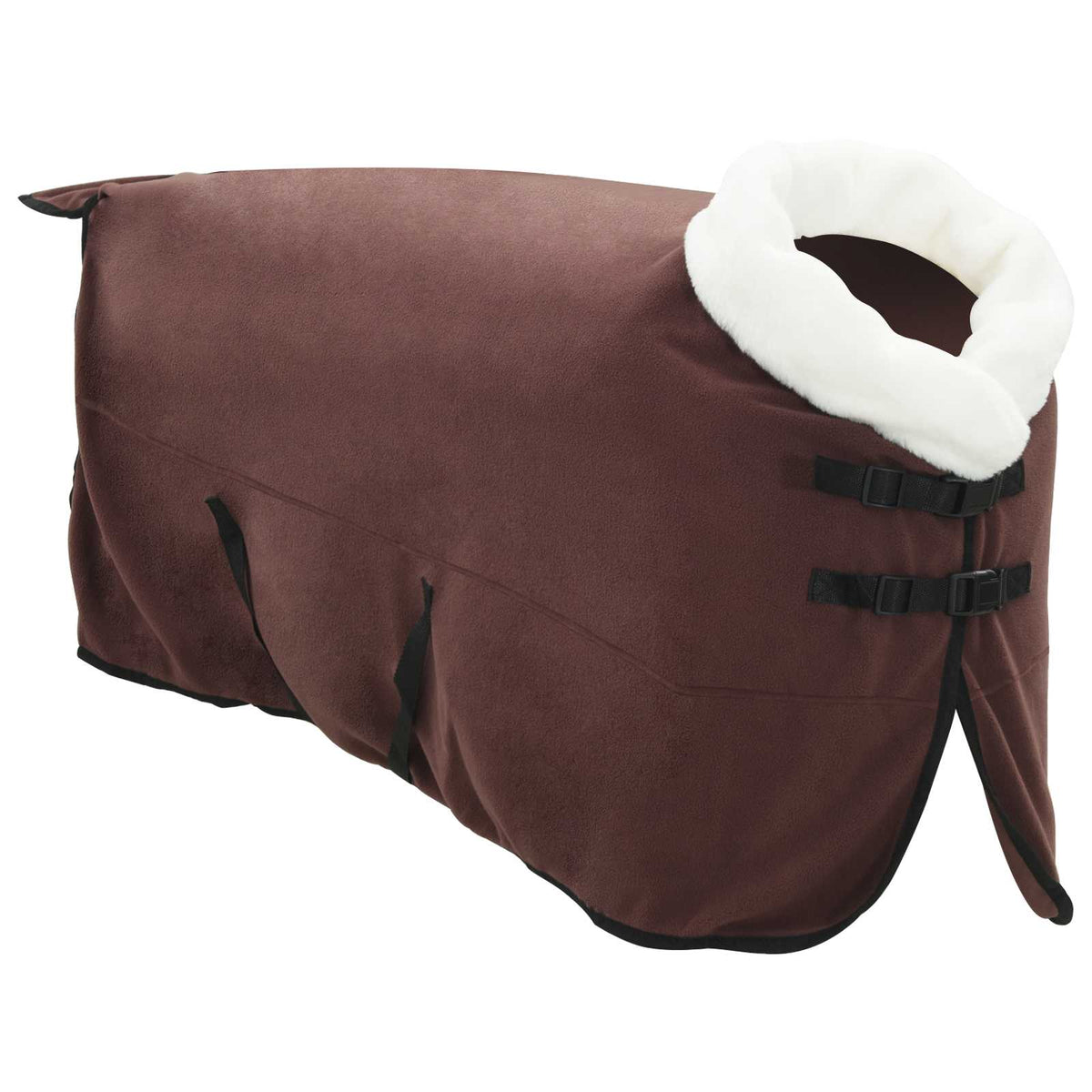 Vidaxl paardendeken volledig donkerbruin 125 cm polar fleece