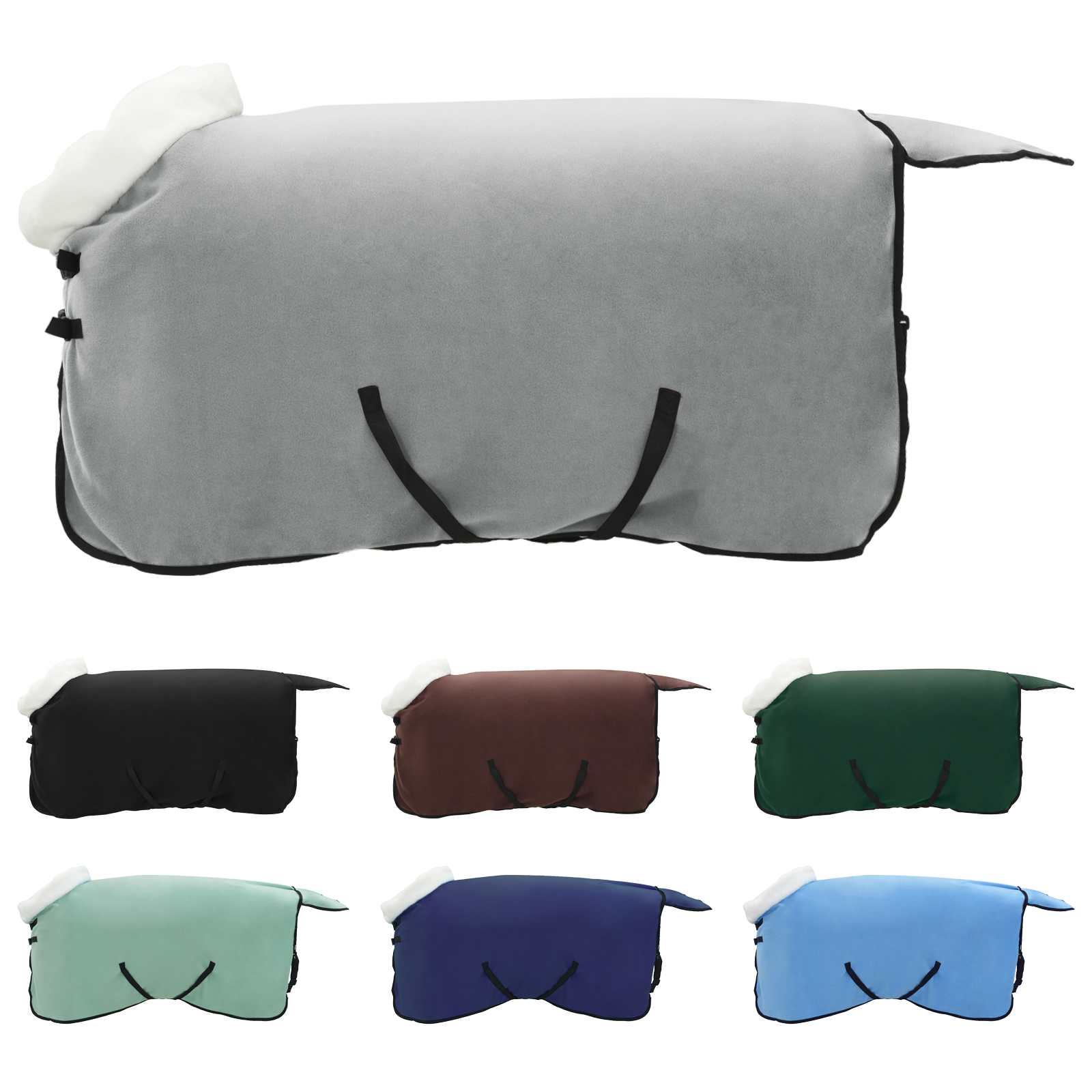Vidaxl paardendeken volledig donkergroen 115 cm polar fleece
