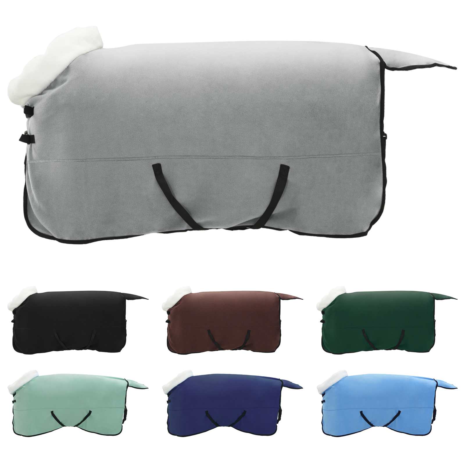 Vidaxl paardendeken volledig donkergroen 125 cm polar fleece
