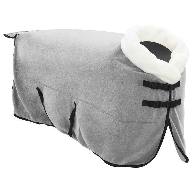 Vidaxl paardendeken volledig lichtgrijs 135 cm polar fleece