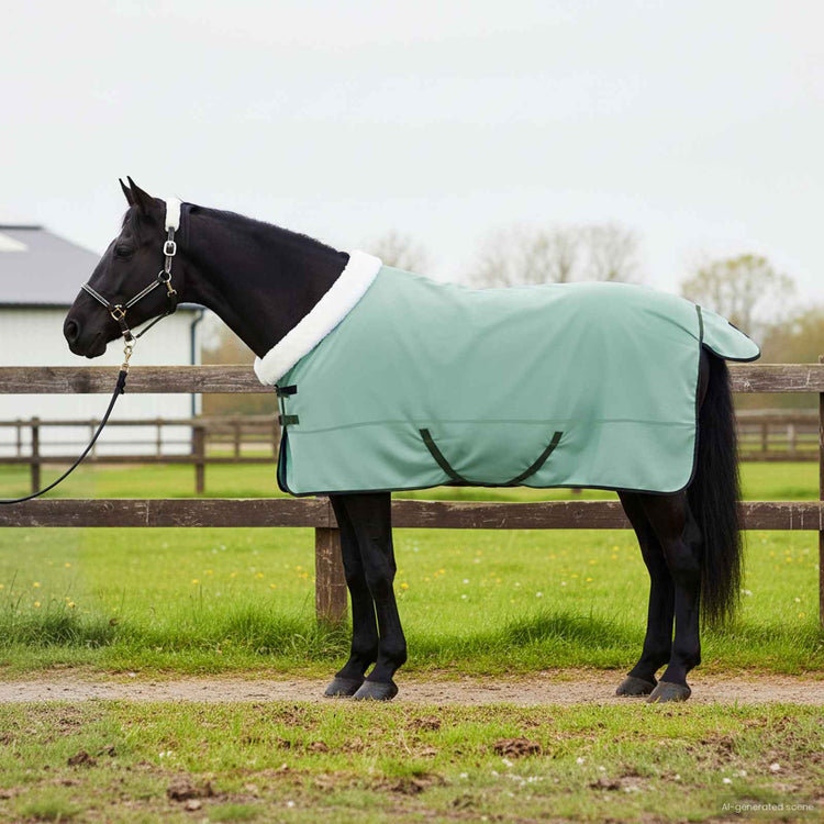 Vidaxl paardendeken speciale groen 135 cm polar fleece