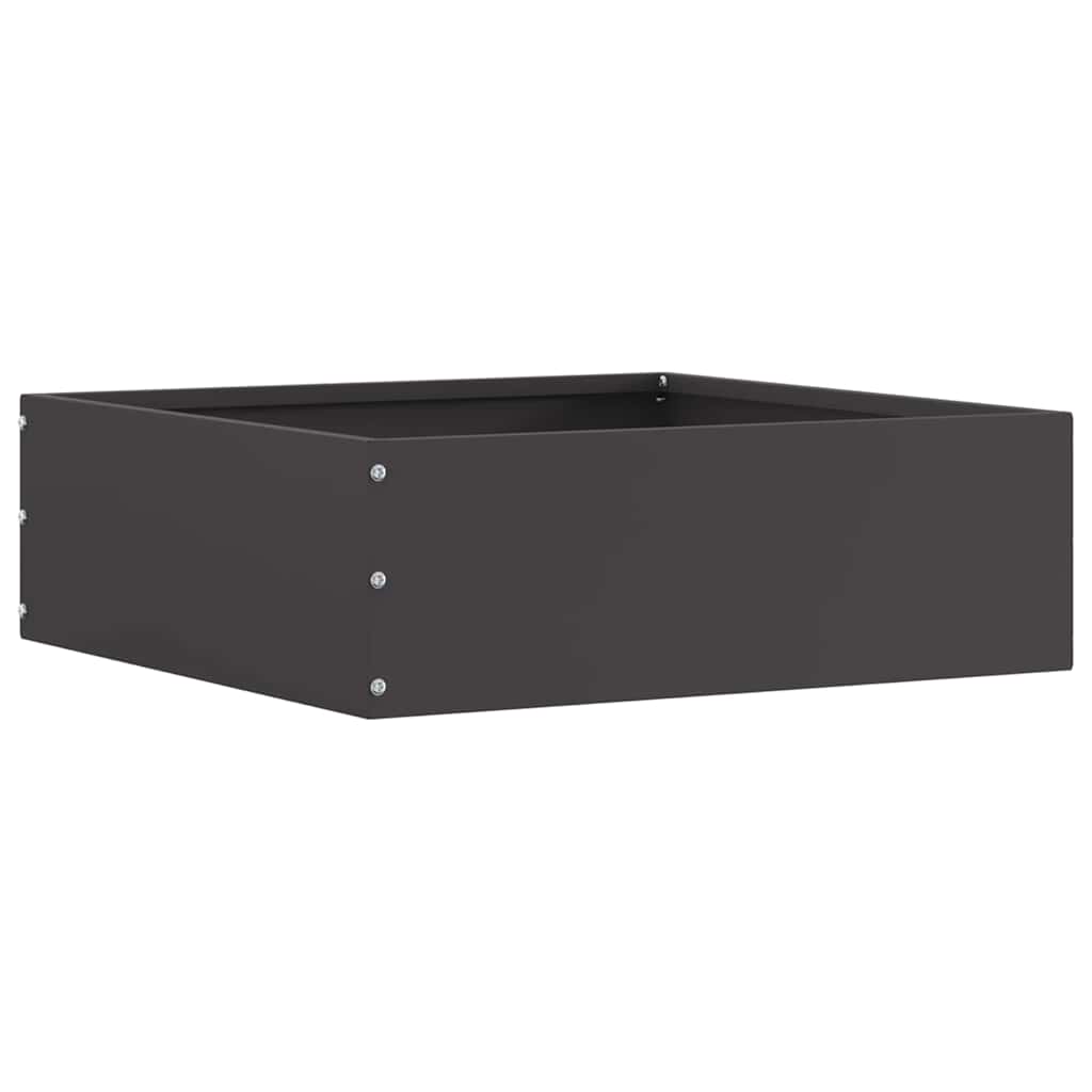 Vidaxl gazonrand 40 x 40 x 13 cm staal zwart