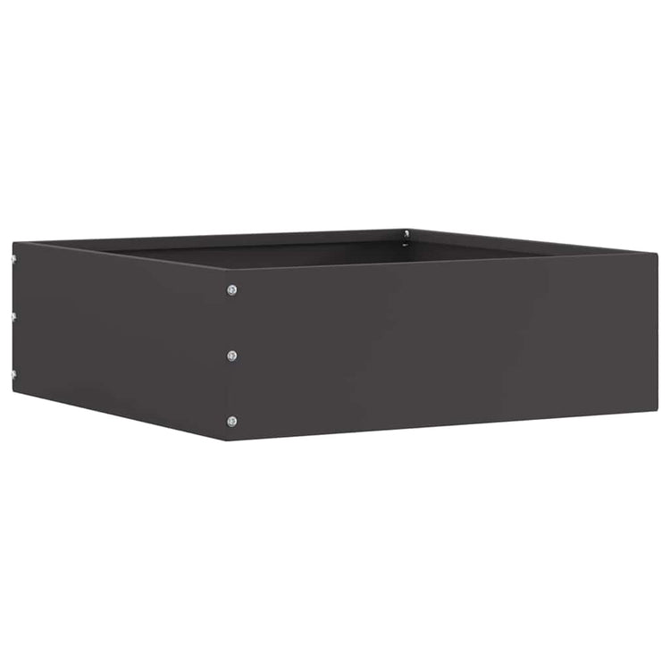 Vidaxl gazonrand 6 st 40 x 40 x 13 cm staal zwart