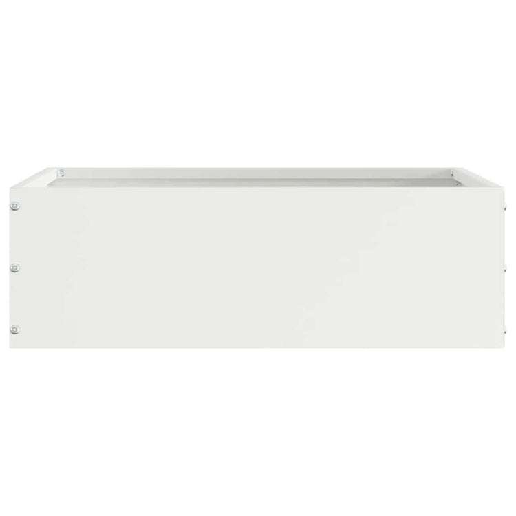 Vidaxl gazonrand 40 x 40 x 13 cm staal wit