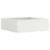 Vidaxl tuinrand 6 pcs wit 40 x 40 x 13 cm staal
