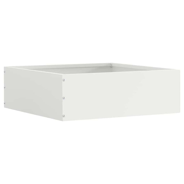 Vidaxl gazonrand 6 st 40 x 40 x 13 cm staal wit