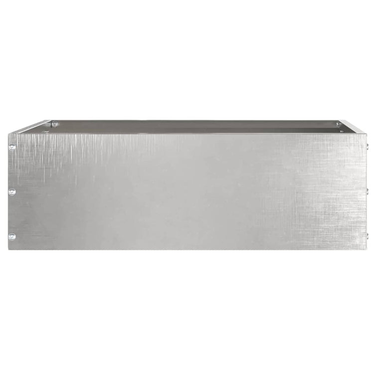 Vidaxl gazonrand 40 x 40 x 13 cm roestvrij staal zilver