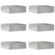Vidaxl gazonrand 6 st 40 x 40 x 13 cm roestvrij staal zilver