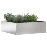 Vidaxl gazonrand 6 st 40 x 40 x 13 cm roestvrij staal zilver - afbeelding 2