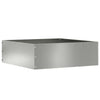 Vidaxl tuinrand zilver 40 x 40 x 13 cm gegalvaniseerd staal