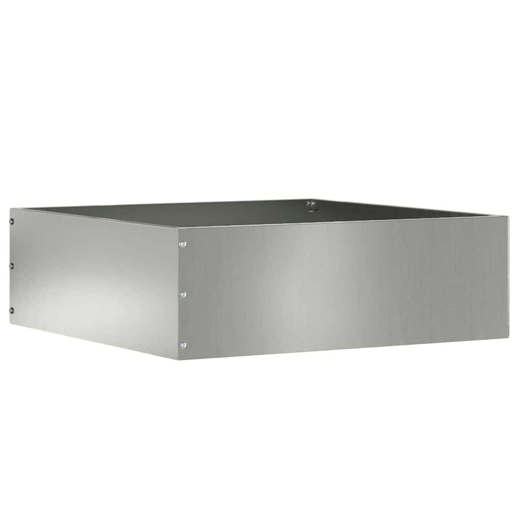 Vidaxl gazonrand 40 x 40 x 13 cm gegalvaniseerd staal zilver