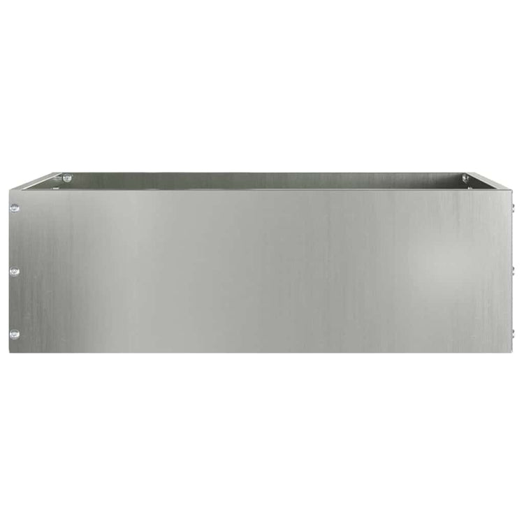 Vidaxl gazonrand 40 x 40 x 13 cm gegalvaniseerd staal zilver