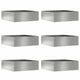 Vidaxl gazonrand 6 st 40 x 40 x 13 cm gegalvaniseerd staal zilver