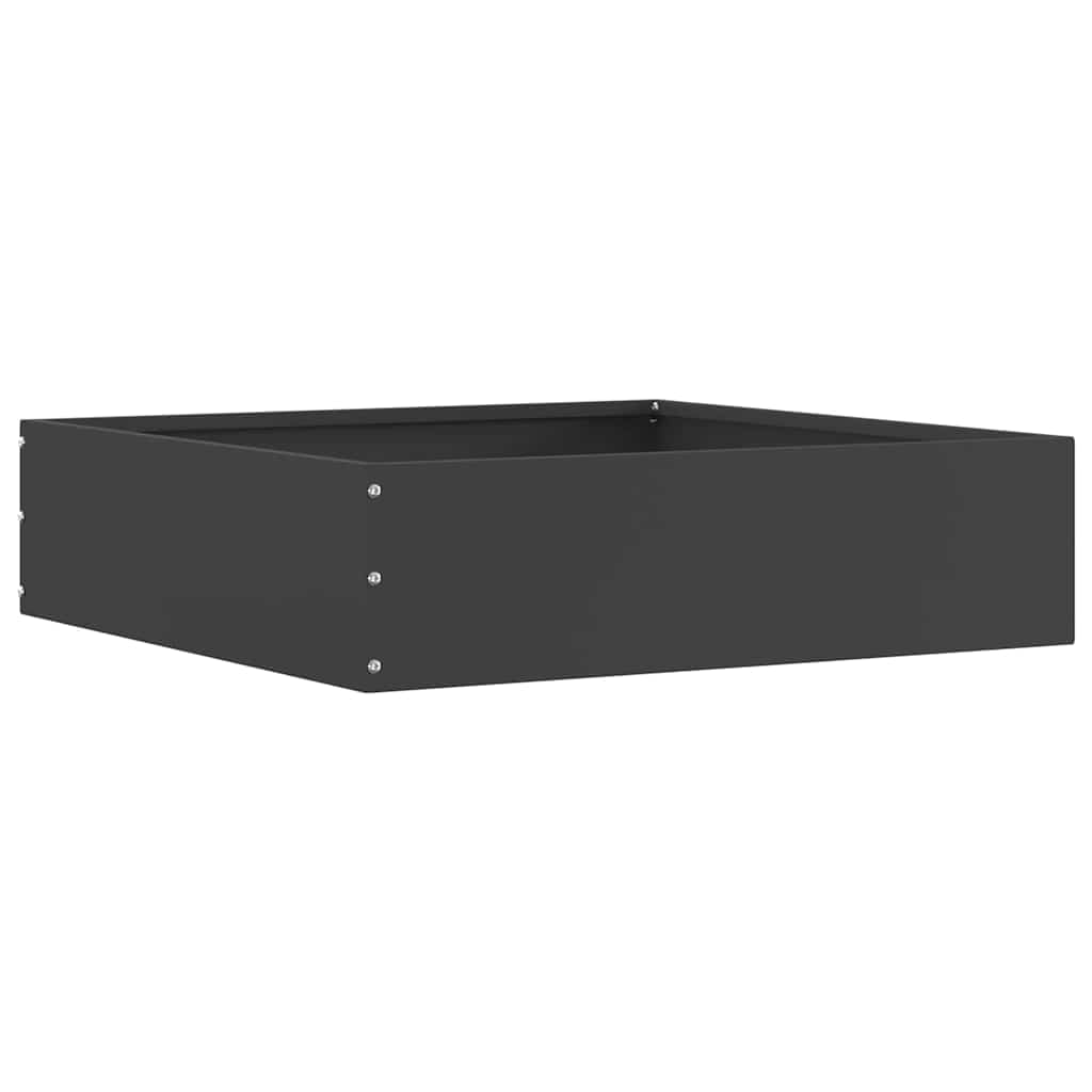 Vidaxl gazonrand 50 x 50 x 13 cm staal zwart