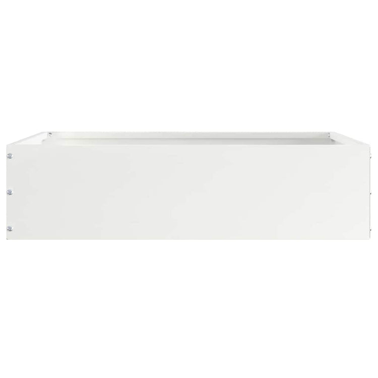 Vidaxl gazonrand 50 x 50 x 13 cm staal wit