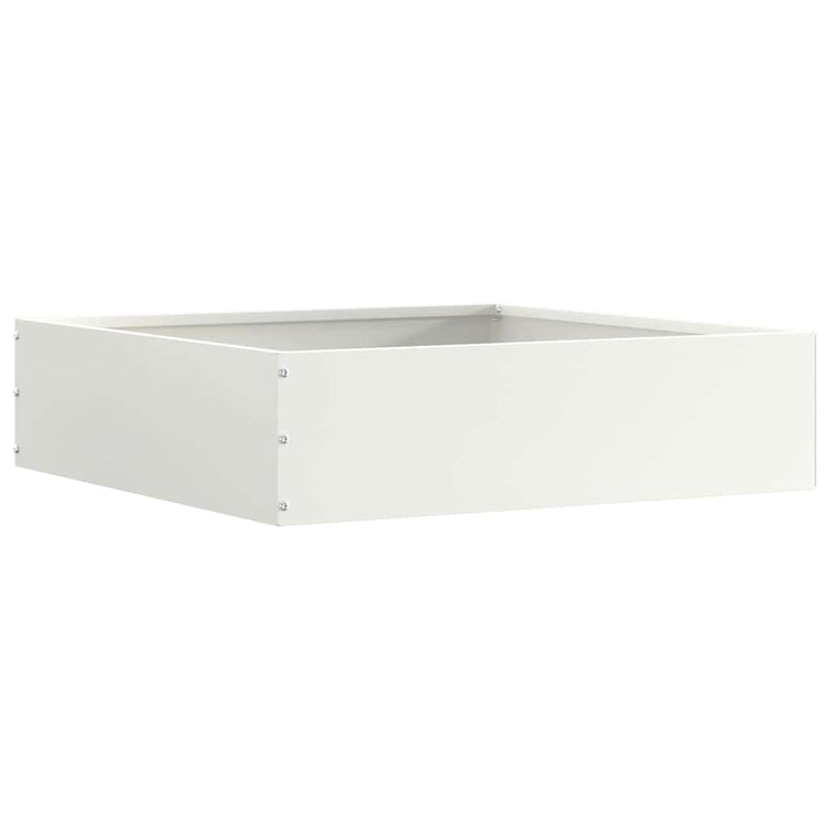 Vidaxl gazonrand 6 st 50 x 50 x 13 cm staal wit