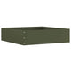 Vidaxl gazonrand 50 x 50 x 13 cm staal olijfgroen