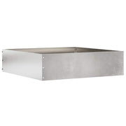 Vidaxl gazonrand 50 x 50 x 13 cm roestvrij staal zilver - afbeelding 1