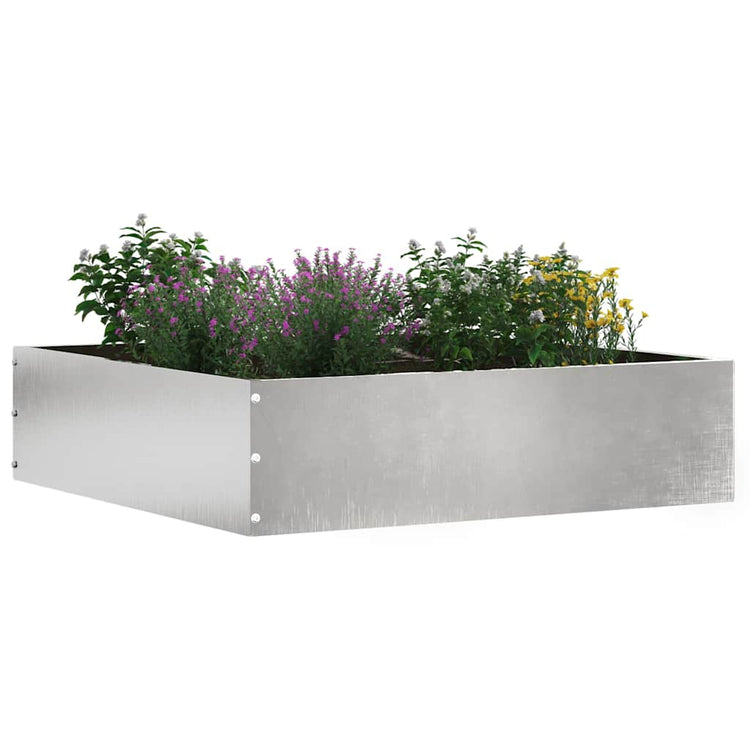 Vidaxl gazonrand 50 x 50 x 13 cm roestvrij staal zilver