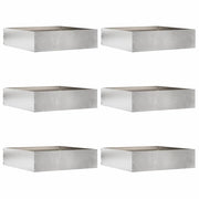 Vidaxl gazonrand 6 st 50 x 50 x 13 cm roestvrij staal zilver - afbeelding 1