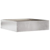 Vidaxl tuinrand 6 pcs zilver 50 x 50 x 13 cm roestvrij staal