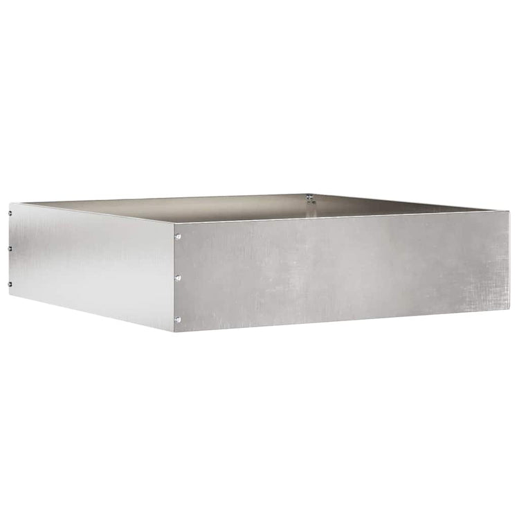 Vidaxl gazonrand 6 st 50 x 50 x 13 cm roestvrij staal zilver