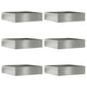 Vidaxl gazonrand 6 st 50 x 50 x 13 cm gegalvaniseerd staal zilver