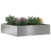 Vidaxl tuinrand 6 pcs zilver 50 x 50 x 13 cm gegalvaniseerd staal