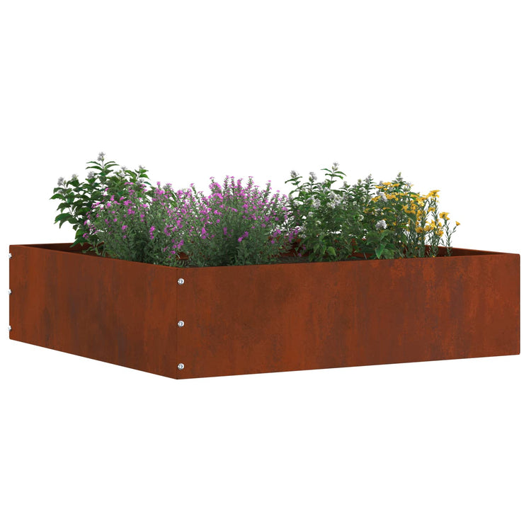 Vidaxl gazonrand 6 st 50 x 50 x 13 cm roestkleurig