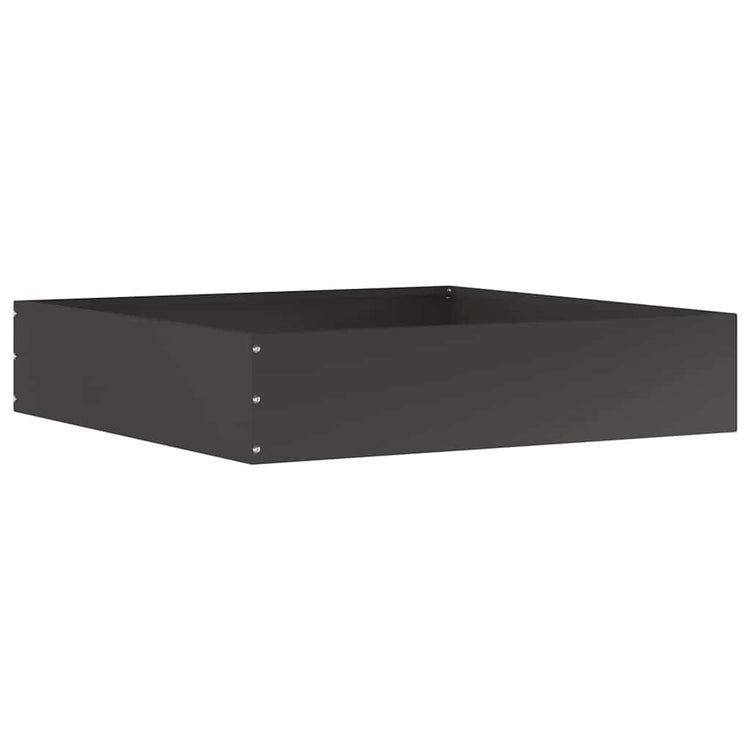 Vidaxl gazonrand 60 x 60 x 13 cm staal zwart