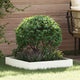 Vidaxl gazonrand 60 x 60 x 13 cm staal wit