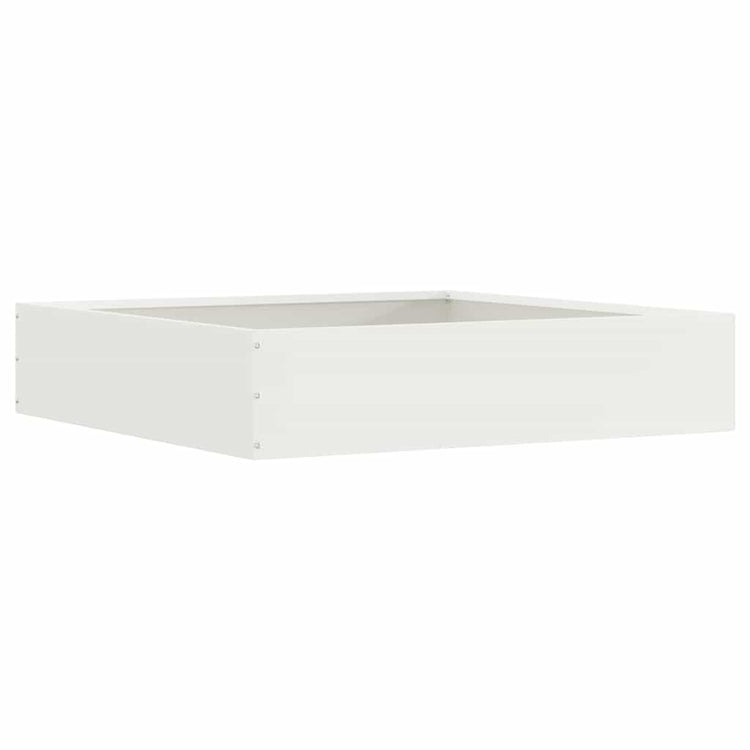 Vidaxl gazonrand 60 x 60 x 13 cm staal wit