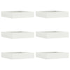 Vidaxl tuinrand 6 pcs wit 60 x 60 x 13 cm staal