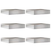 Vidaxl gazonrand 6 st 60 x 60 x 13 cm roestvrij staal zilver - afbeelding 2