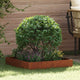 Vidaxl gazonrand 6 st 60 x 60 x 13 cm roestkleurig